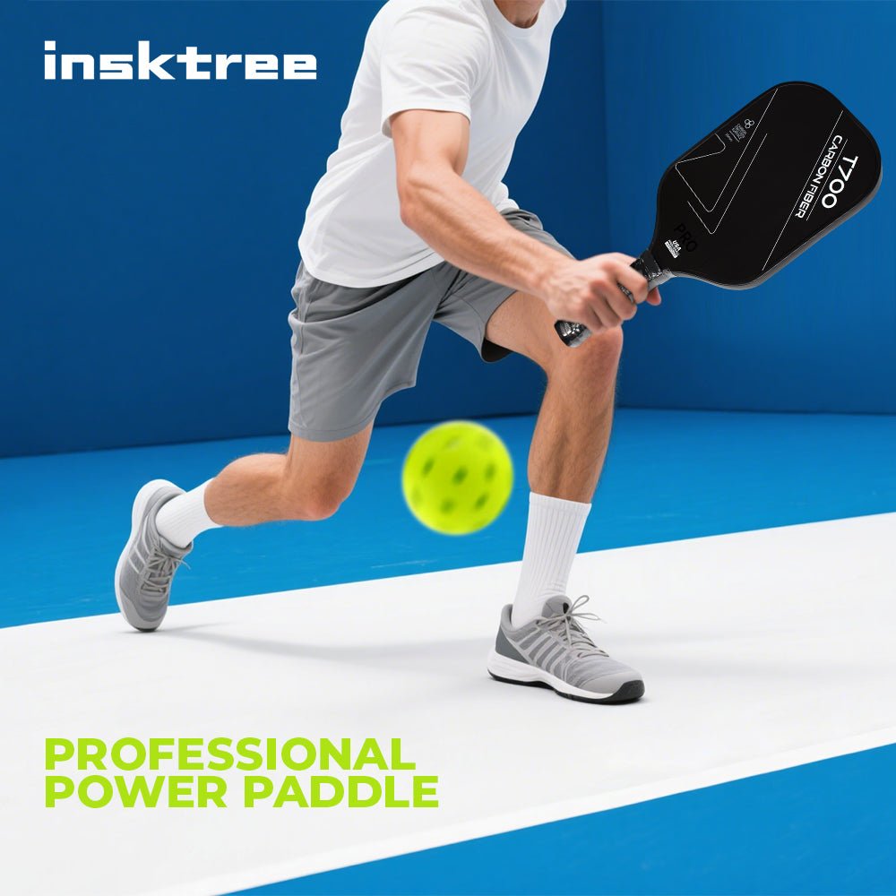 INSK - 750LY Pickleball Racket T700 Foam Approved Adult Crbn Graphite 16MM Thickness Custom Carbon Fiber Pickleball Paddle - insktree