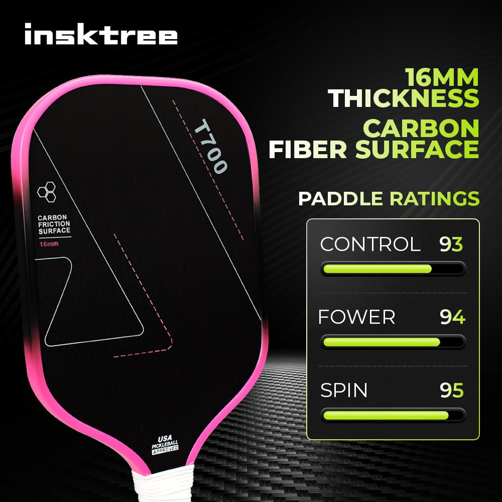 INSK - 830LY Pickleball Paddle Carbon, T700 Pickleball Paddle, Pickleball Carbon Fiber - insktree