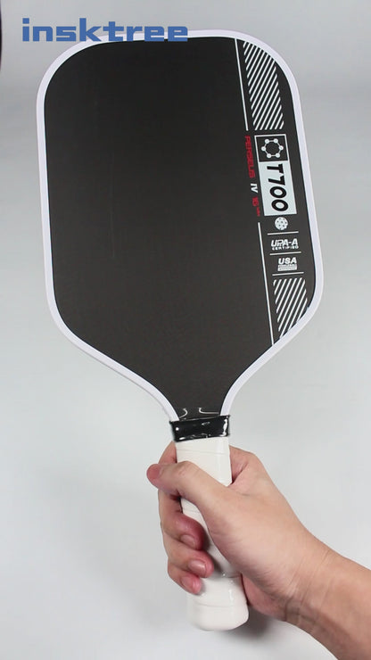 INSK-650TH Wholesale Foam Gen 4 Shape Approved Adult Pickleball Racket Graphite 16MM Thickness Custom Carbon Fiber Pickleball Paddles
